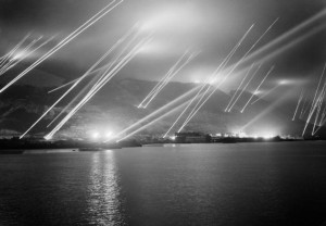 Searchlights_on_the_Rock_of_Gibraltar,_1942